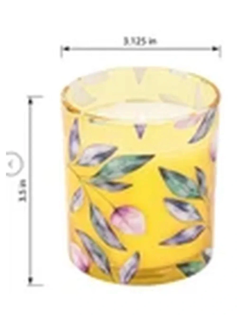 (Ew) Simply indulgent 6 Assorted Floral Glass Candle Holders - Multicolor Set